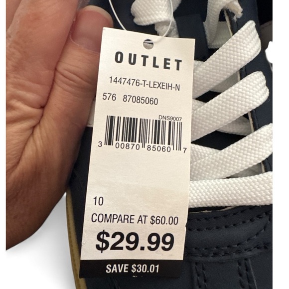 Retro Gum Sole Sneakers Navy White Tommy Hilfiger Women’s 10 NWT - Picture 3 of 9